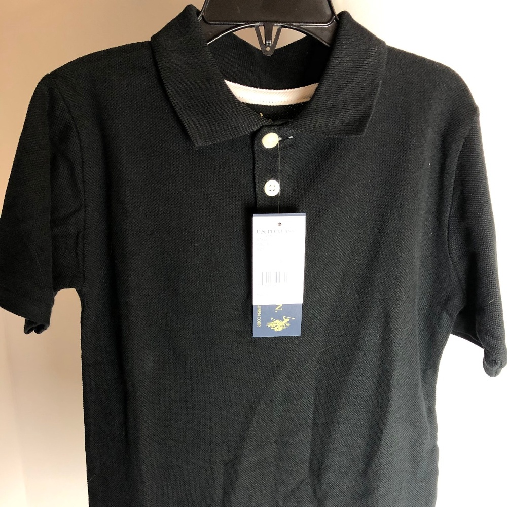 Brand New Black Short Sleeve Polo Shirt (Small)
